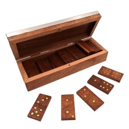Domino w Pudełku Drewnianym z Aluminiowym Topem - DO-017