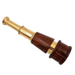 Lunetka Retro Mosiężno-Drewniana - HT021