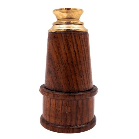 Lunetka Retro Mosiężno-Drewniana - HT021