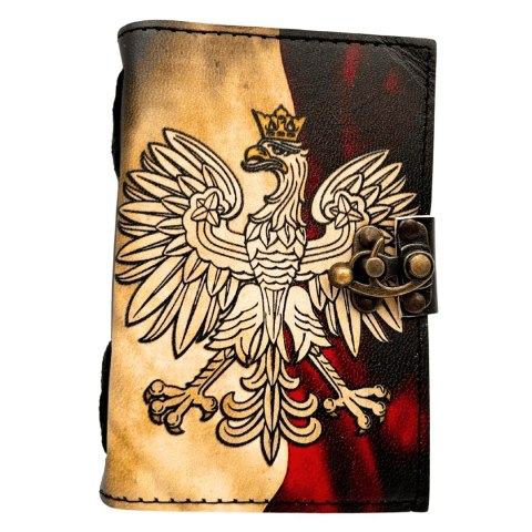 Notes Skórzany Pamiętnik Polski Orzeł Patriotyczny - 200 stron - AH13