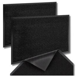 Wycieraczka wejściowa pod drzwi 40x60 cm NEILA szara zestaw 2 sztuk