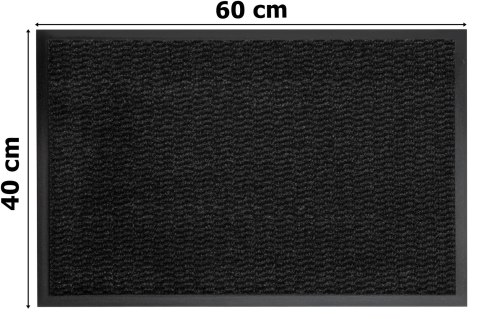 Wycieraczka wejściowa pod drzwi 40x60 cm NEILA szara zestaw 2 sztuk
