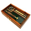 Zestaw Podróżnika - Luneta + Kompas + Lupa w Drewnianym Pudełku - NC2677AZ