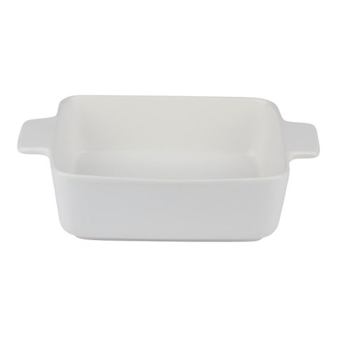 Alpina - Ceramiczne naczynie żaroodporne do zapiekania kwadratowe 26,5x20,5x6,7 cm (biały)