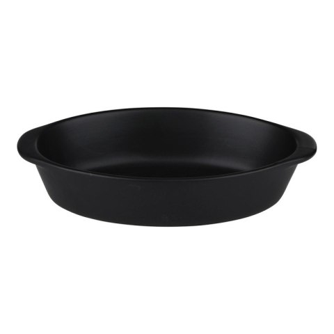 Alpina - Ceramiczne naczynie żaroodporne do zapiekania owalne 20x12x5 cm 470 ml (czarny)