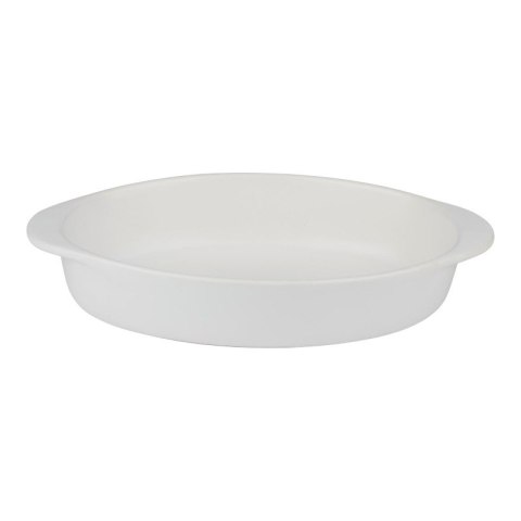 Alpina - Ceramiczne naczynie żaroodporne do zapiekania owalne 27x17x5,3 cm (biały)