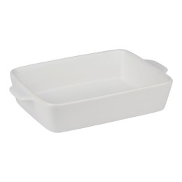 Alpina - Ceramiczne naczynie żaroodporne do zapiekania prostokątne 28x18x6 cm (biały)
