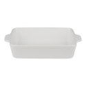 Alpina - Ceramiczne naczynie żaroodporne do zapiekania prostokątne 28x18x6 cm (biały)