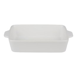 Alpina - Ceramiczne naczynie żaroodporne do zapiekania prostokątne 28x18x6 cm (biały)