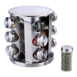 Alpina - Obrotowy stojak organizer na przyprawy 12 słoiczków