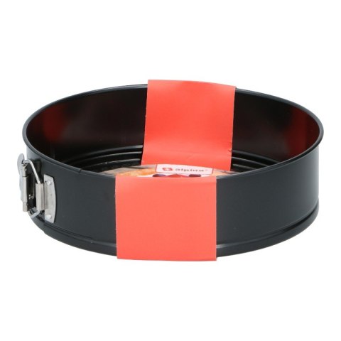 Alpina - Okrągła forma do pieczenia / tortownica z powłoką nieprzywierającą 24x7 cm (czarny)