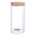 Alpina - Szklany pojemnik na żywność z pokrywką 1250 ml 10x21 cm
