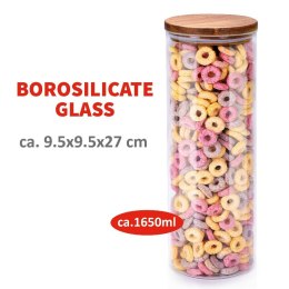 Alpina - Szklany pojemnik na żywność z pokrywką 1650 ml