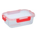 Alpina - Szklany pojemnik na żywność z pokrywką lunchbox 21x16x6 cm 1 L