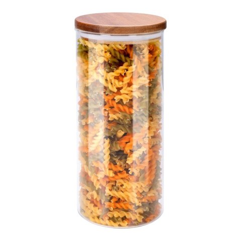 Alpina - Szklany słoik / pojemnik do przechowywania z pokrywką 1250 ml 9,5 x 21 cm