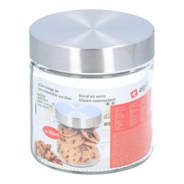 Alpina - Szklany słoik / pojemnik do przechowywania z zakrętką 500 ml 11x12 cm