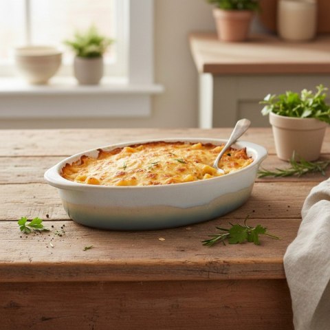 Alpina - Zestaw ceramicznych naczyń żaroodpornych do zapiekania owalne 20,2x12,3x4,3 cm (2 sztuki)