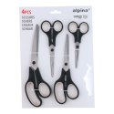 Alpina - Zestaw ergonomicznych nożyczek ze stali nierdzewnej (4 sztuki)