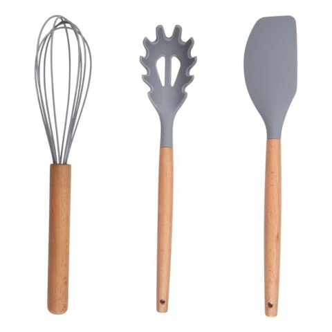 Alpina - Zestaw silikonowych przyborów kuchennych ze stojakiem 12 elementów