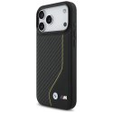 BMW M Carbon Line & Logo MagSafe - Etui iPhone 17 Pro Max (żółty)