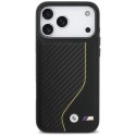 BMW M Carbon Line & Logo MagSafe - Etui iPhone 17 Pro Max (żółty)