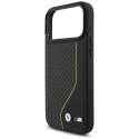 BMW M Carbon Line & Logo MagSafe - Etui iPhone 17 Pro Max (żółty)