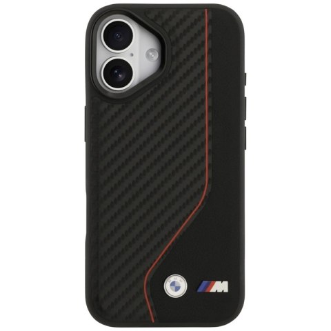 BMW M Carbon Line & Logo MagSafe - Etui iPhone 17 (czerwony)