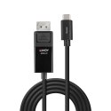 Lindy 43342 adapter kablowy 2 m USB Type-C DisplayPort Czarny