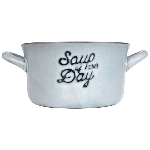 Miska bulionówka ceramiczna niebieska 600 ml