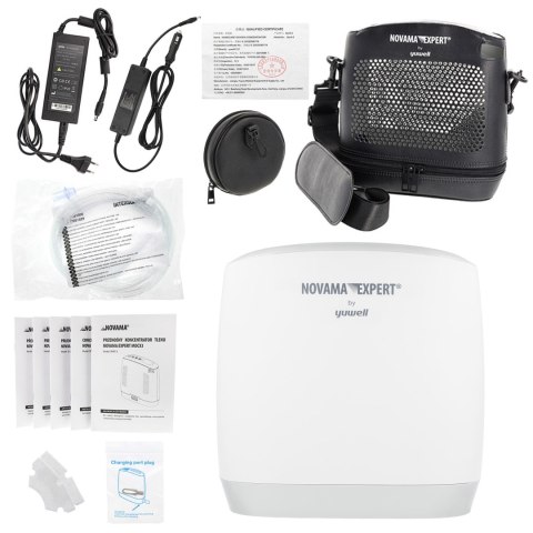 NOVAMA EXPERT MOCX3 by Yuwell przenośny koncentrator tlenu, 4 tryby pracy
