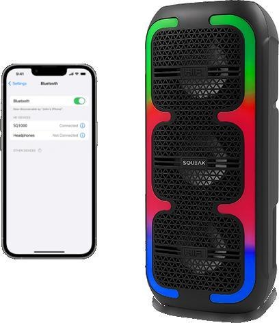 Power Audio SQUEAK BeatOne 30W SQ1009 Radio FM Czarny