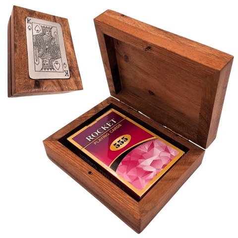 Talia Kart w Ozdobnym Drewnianym Pudełku - DNU-3025