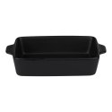 Alpina - Ceramiczne naczynie żaroodporne do zapiekania prostokątne 28x18x6 cm (czarny)