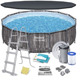 Basen ogrodowy stelażowy 427 x 107 cm 11w1 Bestway 5614Z