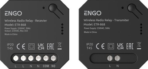 ENGO Controls ETR-868 - Przekaźnik bezprzewodowy EngoLink, sterowany radiowo, 868Mhz, 230V