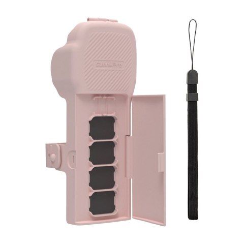 Etui ochronne Sunnylife z paskiem i smyczą do Osmo Pocket 3 (różowe)