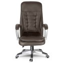 Fotel biurowy obrotowy Sofotel ciemny brąz