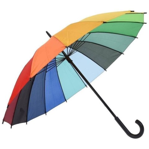 Parasol Przeciwdeszczowy Tęczowy Manualny Solidny Piove Collection 98 cm