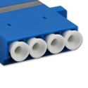 Qoltec Adapter światłowodowy LC/UPC | Quad | Singlemode