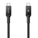 Spigen EB10010CC Essential - Kabel USB-C do USB-C PD 100W 1m (Czarny)
