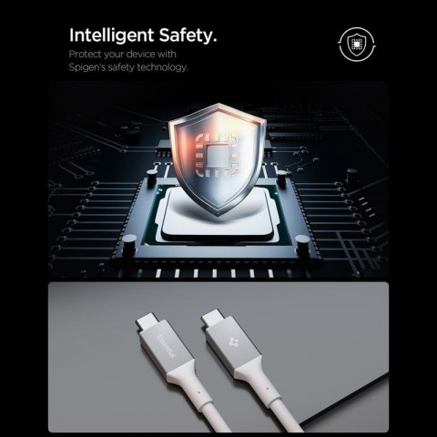 Spigen EB24012CC Essential - Kabel USB-C do USB-C PD 240W 1.2m (Biały)