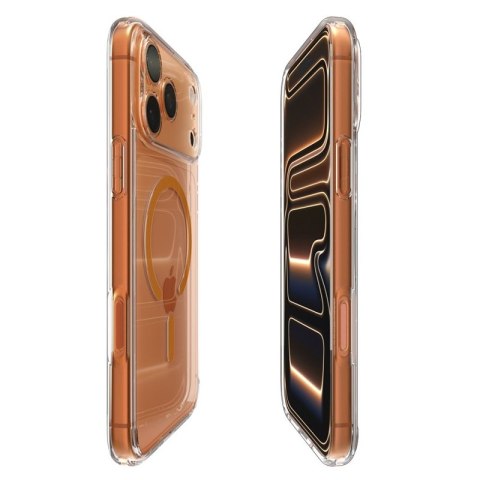 Spigen Ultra Hybrid Mag MagSafe - Etui do iPhone 17 Pro (Clear/Orange)