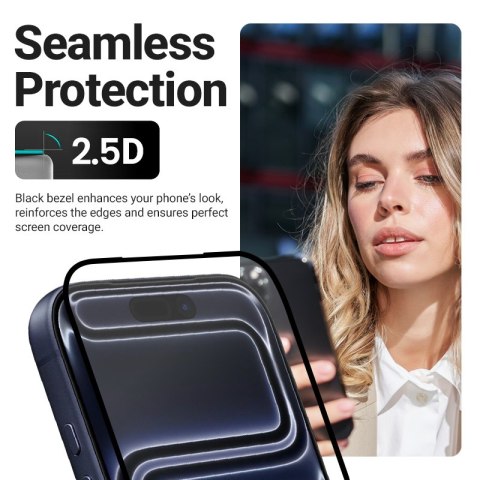 Crong EasyShield 2-Pack - Szkło hartowane z aplikatorem iPhone 17e / 16e / 14 / 13 / 13 Pro (2 sztuki)
