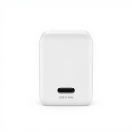 Crong Ultra Compact GaN - Ładowarka sieciowa USB-C 45W PD 3.0 z PPS (biały)