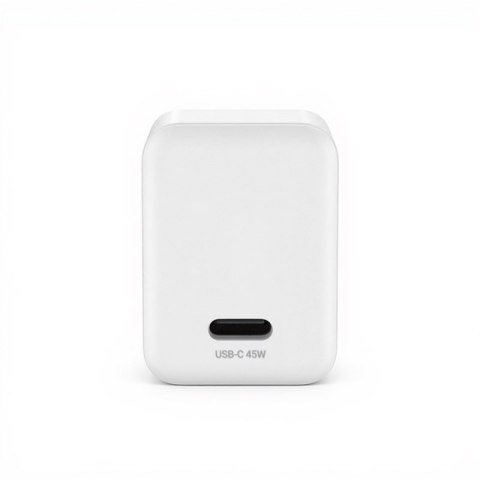 Crong Ultra Compact GaN - Ładowarka sieciowa USB-C 45W PD 3.0 z PPS (biały)