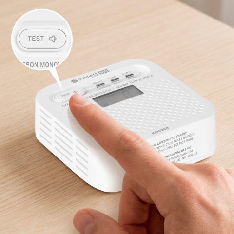 Czujnik czadu, tlenku węgla Kruger&Matz Connect S10 Tuya PN-EN50921