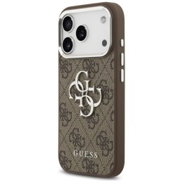 Guess 4G Big 4G Classic Logo - Etui iPhone 17 Pro (brązowy / srebrny)