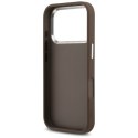 Guess 4G Big 4G Classic Logo - Etui iPhone 17 Pro (brązowy / srebrny)