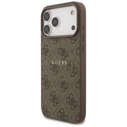 Guess 4G Ring Classic Logo MagSafe - Etui iPhone 17 Pro Max (brązowy)