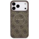Guess 4G Ring Classic Logo MagSafe - Etui iPhone 17 Pro Max (brązowy)